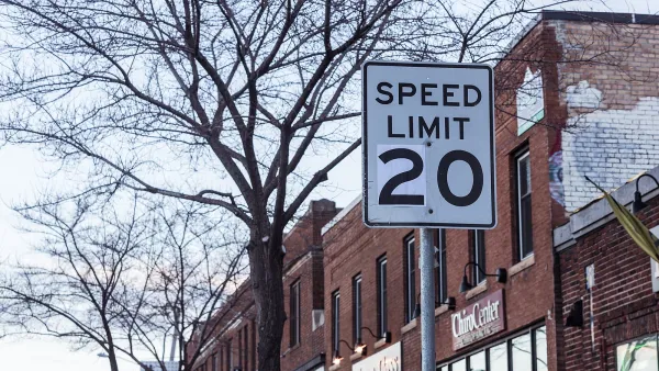 20 MPH speed limit sign