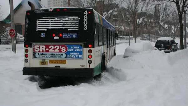 Bus in Snow