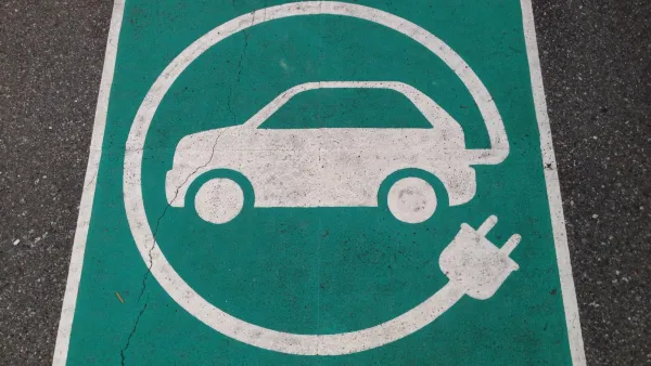 Electric Car Charging Stencil