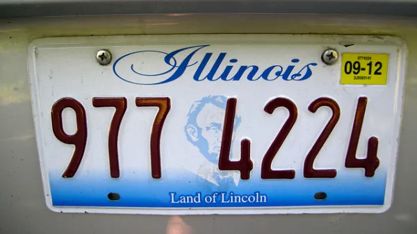 Illinois License Plate