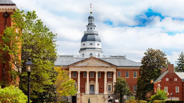 Maryland State House building in Annapolis, Maryland.