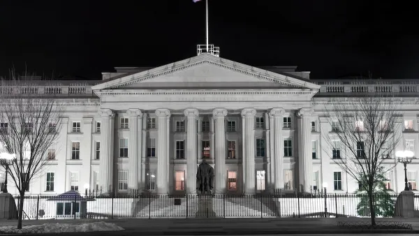 Neoclassical United States Treasury building in Washington, D.C.