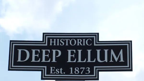 Historic Deep Ellum street sign, Dallas, Texas