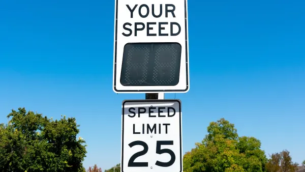 25 mph speed limit sign with "Your Speed" digital sign above it.