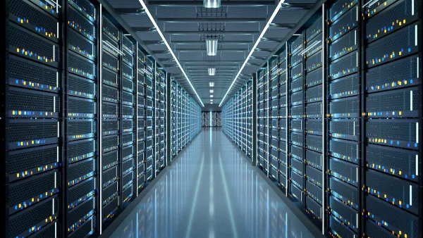 Servers in a data center.