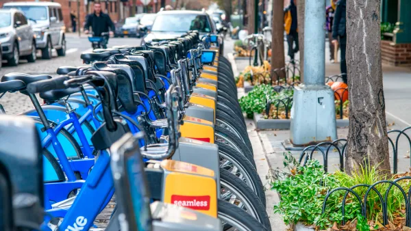 Citi Bike station in New York City