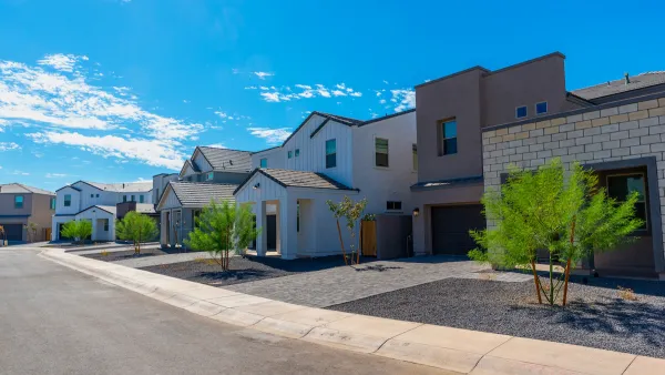 Newly constructed houses in Tempe, Arizona.