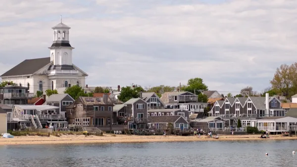Beachside homes in Provincetown, Cape Cod, Massachusetts.