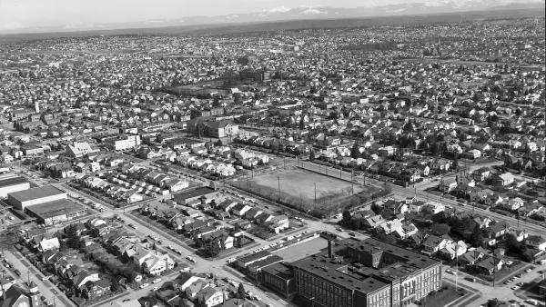 Aerial of Wallingford, Seattle circa 1969
