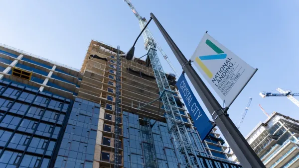Amazon headquarters under construction in Arlington, Virginia