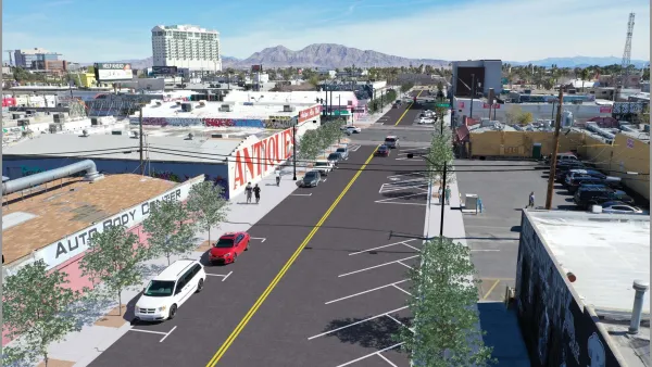 Rendering of proposed improvements on California Avenue, Las Vegas