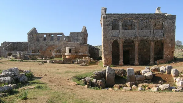 Ruins of ancient town at Serjilla, Syria