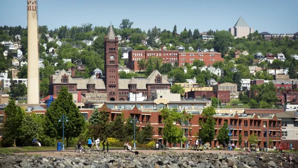 The city of Duluth, Minnesota, pictured from Lake Superior.