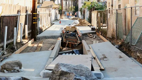 Green alley under construction