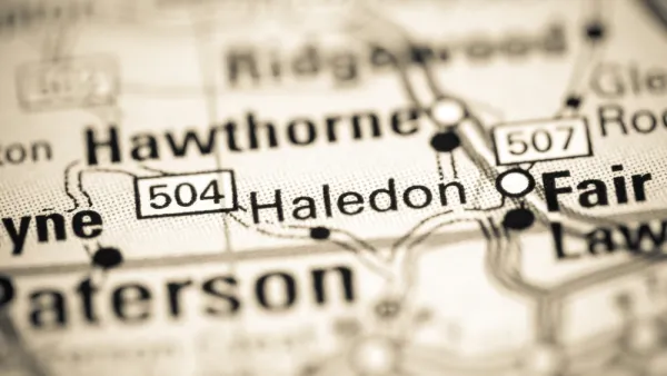 A map of New Jersey focuses on Haledon and blurs our surrounding cities such as Paterson.