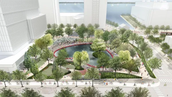 Rendering of proposed Love Park, Toronto.