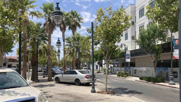 The BLVD streetscape, Lancaster, California