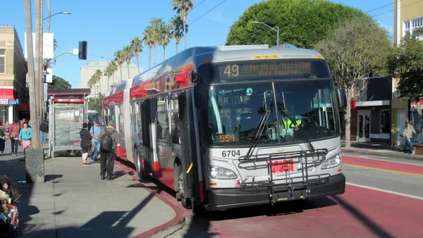 Mission Street Bus Lane San Francisco
