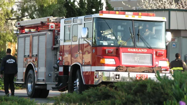 Oakland fire truck