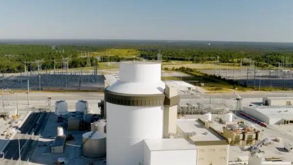 Aerial view of Plant Vogtle Unit 3 nuclear unit