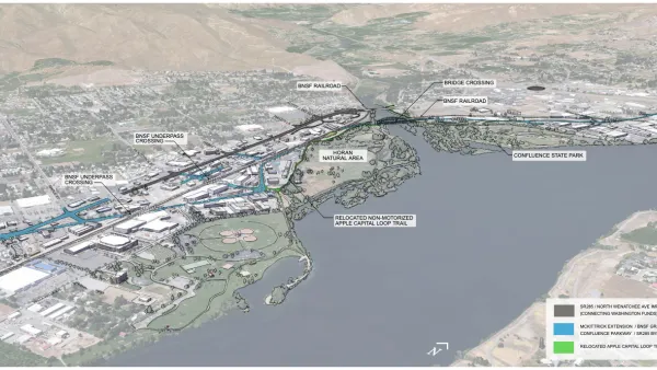 Rendering of Proposed Confluence Parkway at Wenatchee River