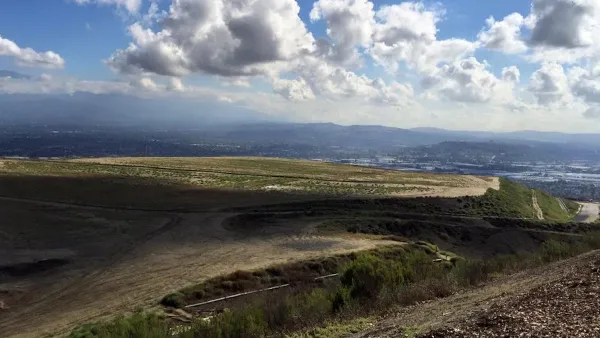 View of Puente Hills landfill site in Los Angeles County.