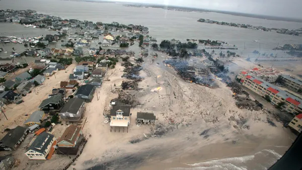 Aerial views during an Army search and rescue mission show damage from Hurricane Sandy to the New Jersey coast, Oct. 30, 2012.