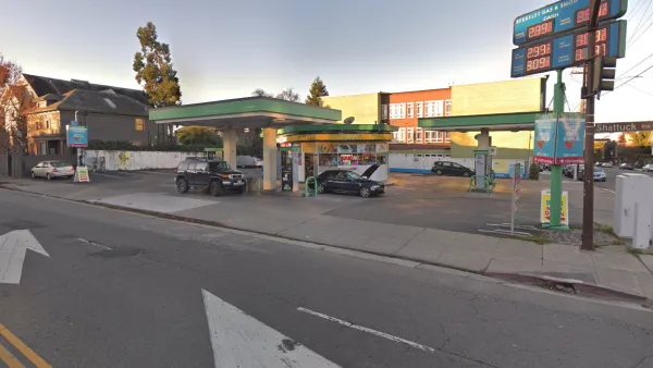 Corner lot gas station