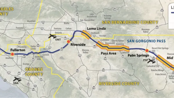 Proposed Coachella Valley Rail Project Map