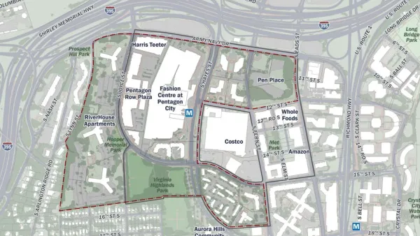 Map of Pentagon City Planning Study Area