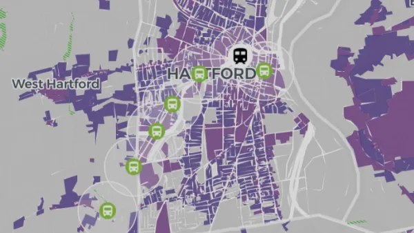 Zoning map of Hartford, Connecticut