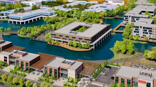 Rendering of Watermark District campus redevelopment