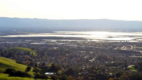 South San Francisco Bay viewed from Mission Peak in Fremont, California