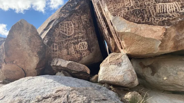 Petroglyphs on Spirit Mountain