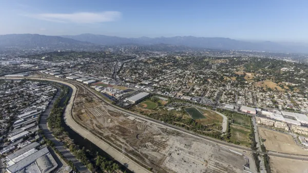An aerial image of Taylor Yards along the Los Angeles River.
