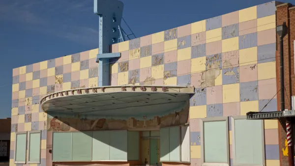 A vacant department store in Coolidge, Arizona.