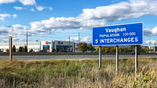 A street sign announcing the city of Vaughan.