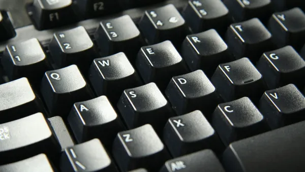 Close up of a black computer keyboard
