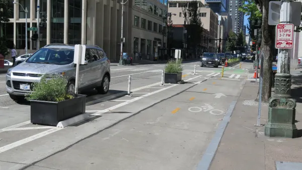 Seattle Protected Bike Lane
