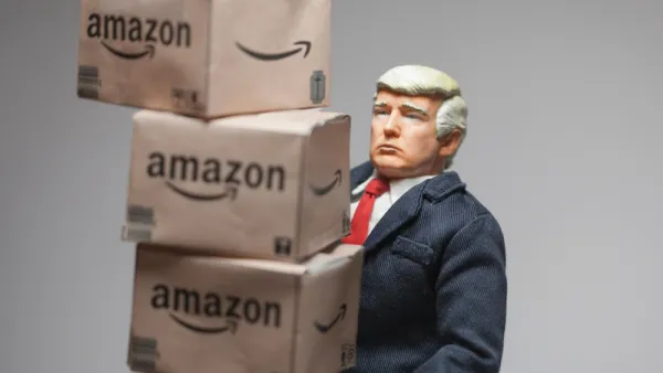 Jeff Bezos and Donald Trump