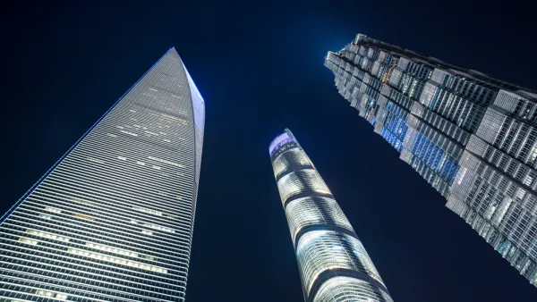 Shanghai Tower, World Financial Center, and Jin Mao Tower