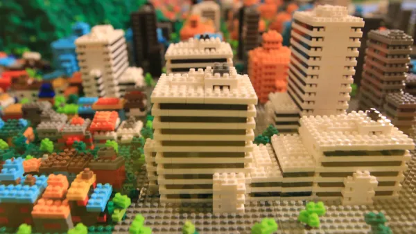 Lego brick buildings