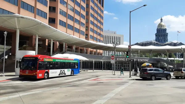 Civic Center bus terminal in Denver
