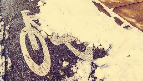 Bike Lane in the Snow