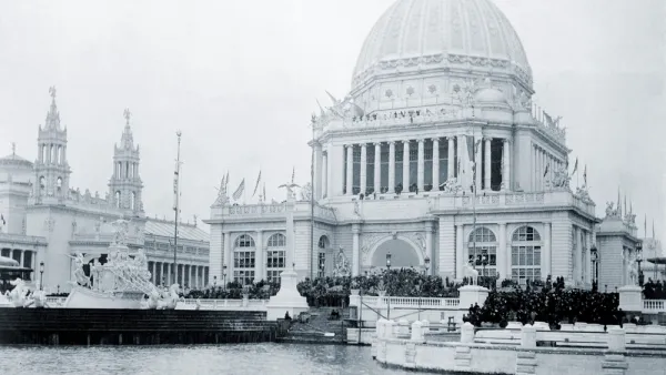Administration building at the World's Columbian Exposition, Chicago, on opening day, May 1, 1893