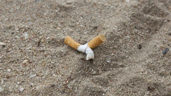 Cigarette Litter Beach