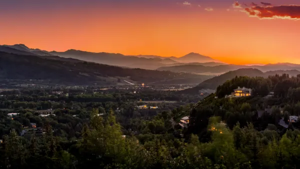Sunset view of Aspen, Colorado