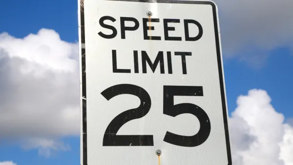 25mph speed limit sign against blue sky with white clouds