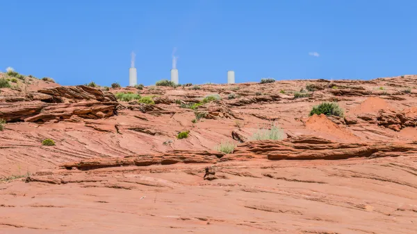 Navajo Generating Station, a coal-fired steam plant near Page, Arizona.