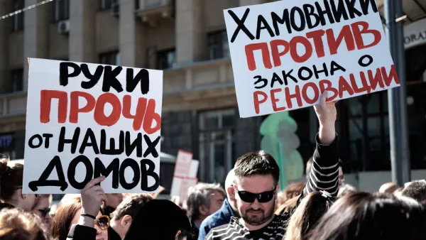 Resettlement and demolition protest